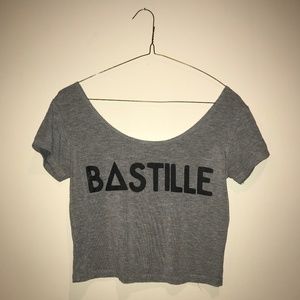 Bastille Crop Top Gray